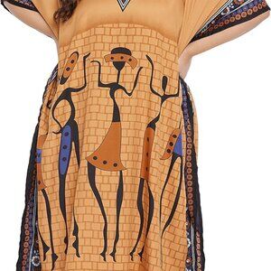 Plus Size Kimono Dress Polyester Long Beach Cover Up Maxi for Women